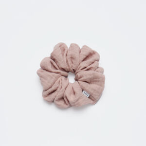 Scrunchie Double Gaze Dusty Pink